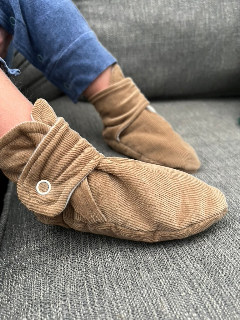 RTS Tan Corduroy Booties (Size F)