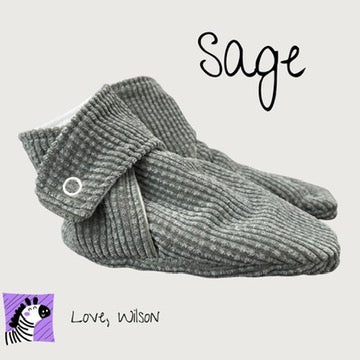 Sage Corduroy Booties - Size A-H
