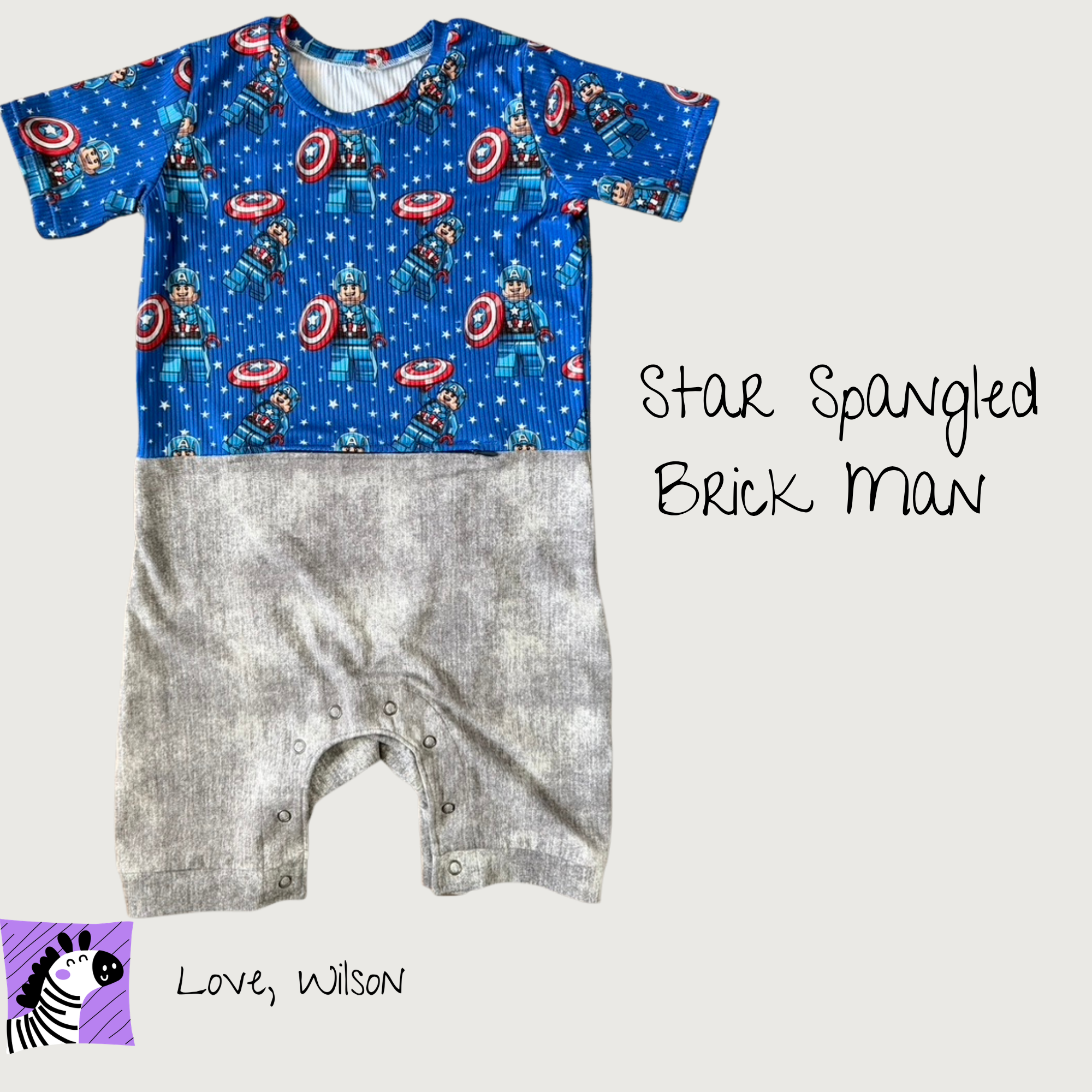 Faux 2-Piece Romper (2T+) (Multiple Designs)