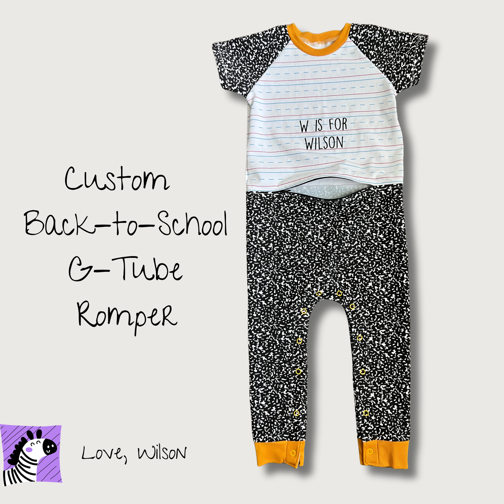 Adaptive Back to School Romper