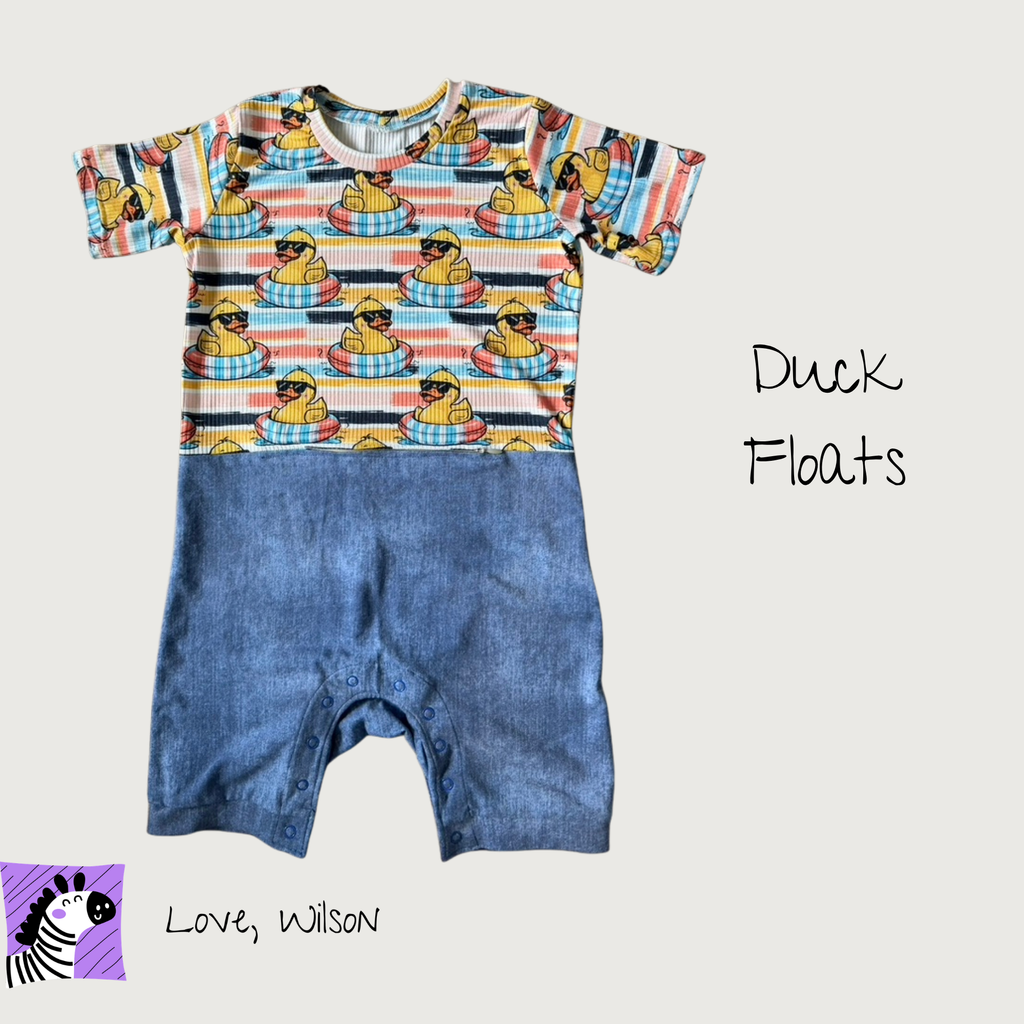 Kangaroo Pocket Romper (NB-18Mos) (Multiple Designs)