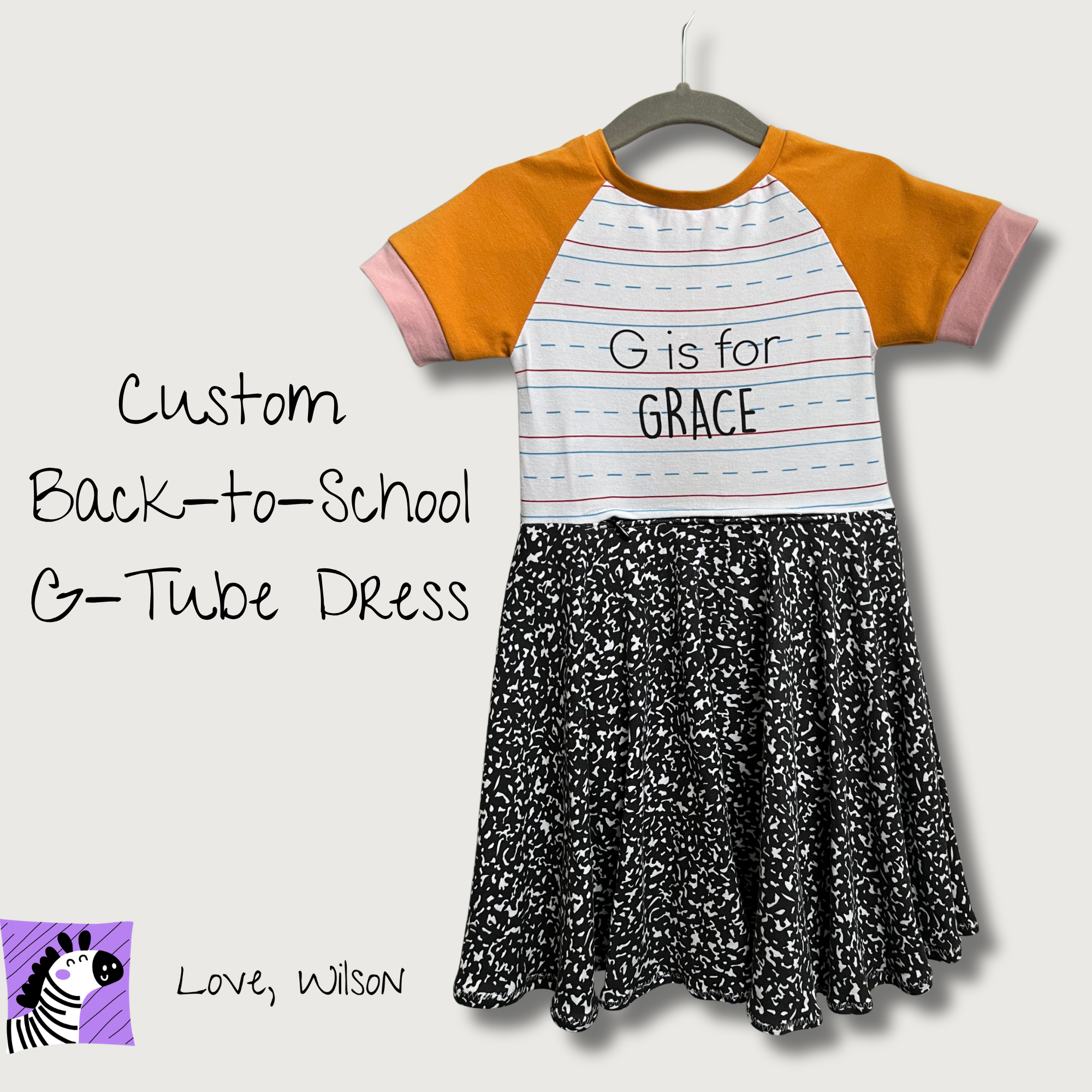 Adaptive Back to School Dress (Big Girl Sizes)
