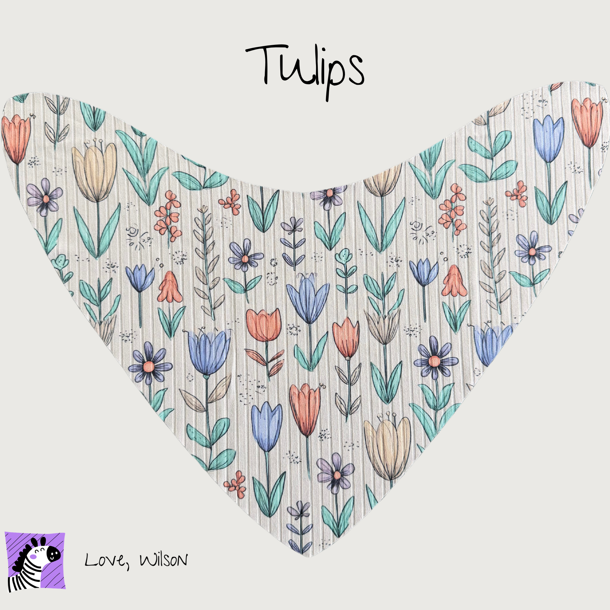 Girls Bibs | Child Size Medium (with super absorbent backing)