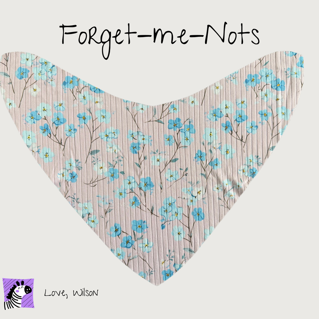 Girls Bibs | Child Size Medium (with super absorbent backing)