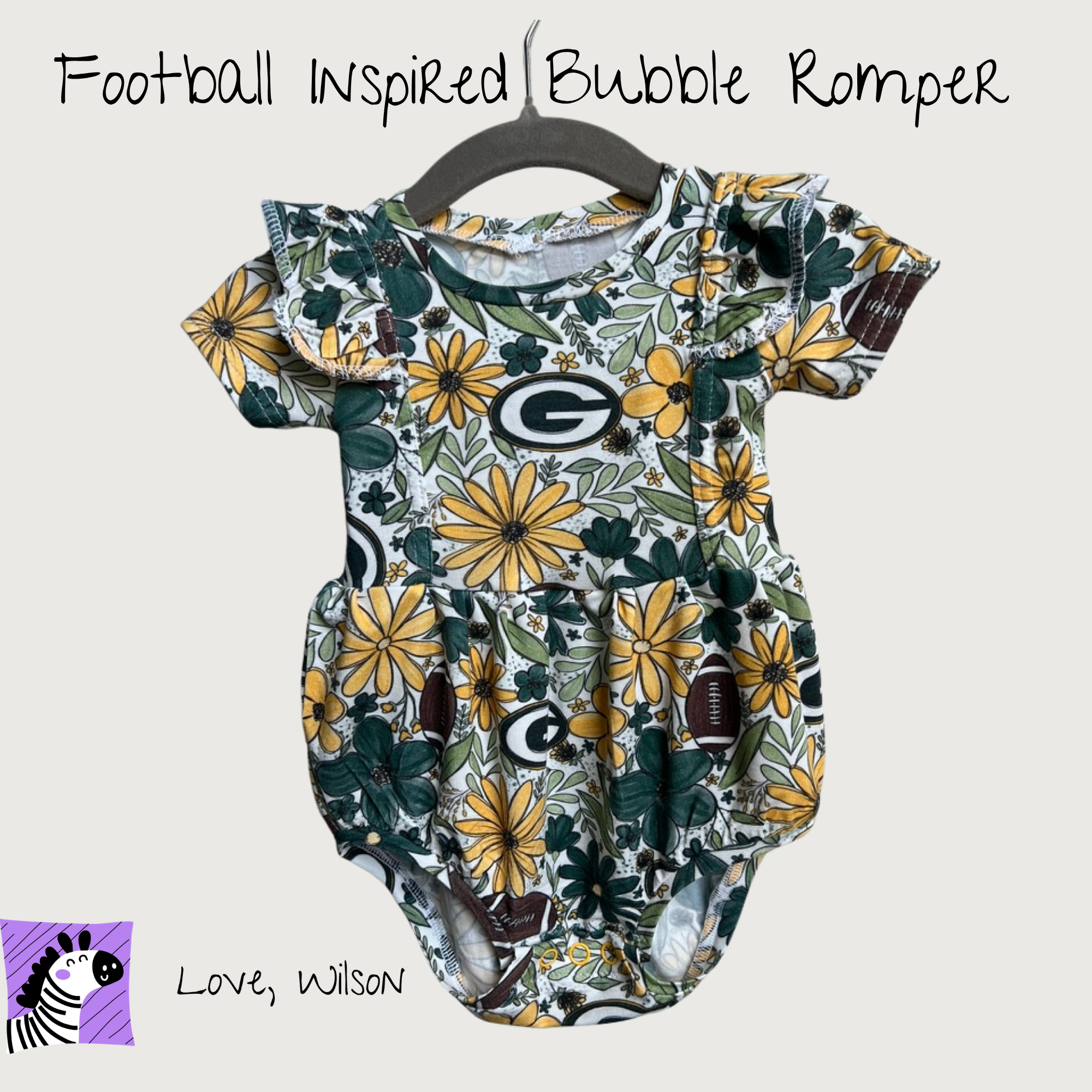 Game Day Bubble Romper (Pre-Order)