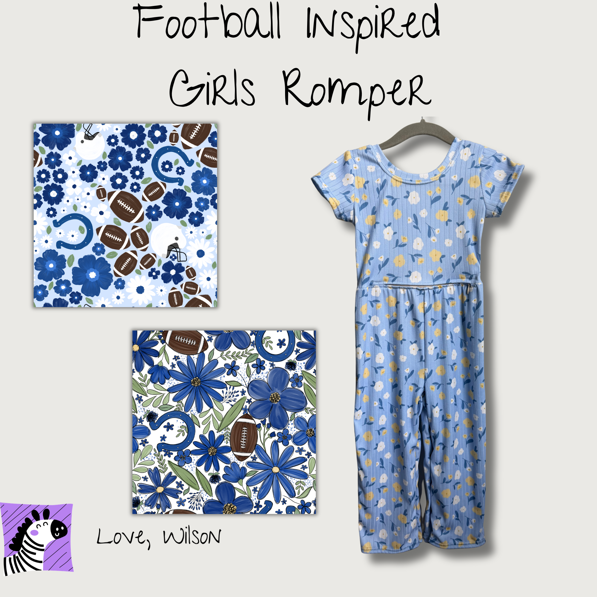 Game Day Girls Romper