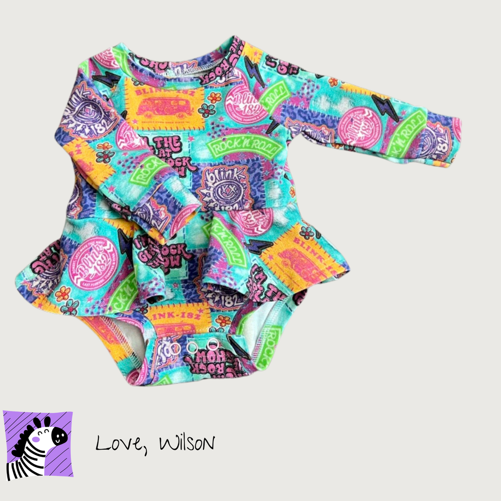 Baby Onesie Dress or Peplum Skirt (Floral Fabric Choices)