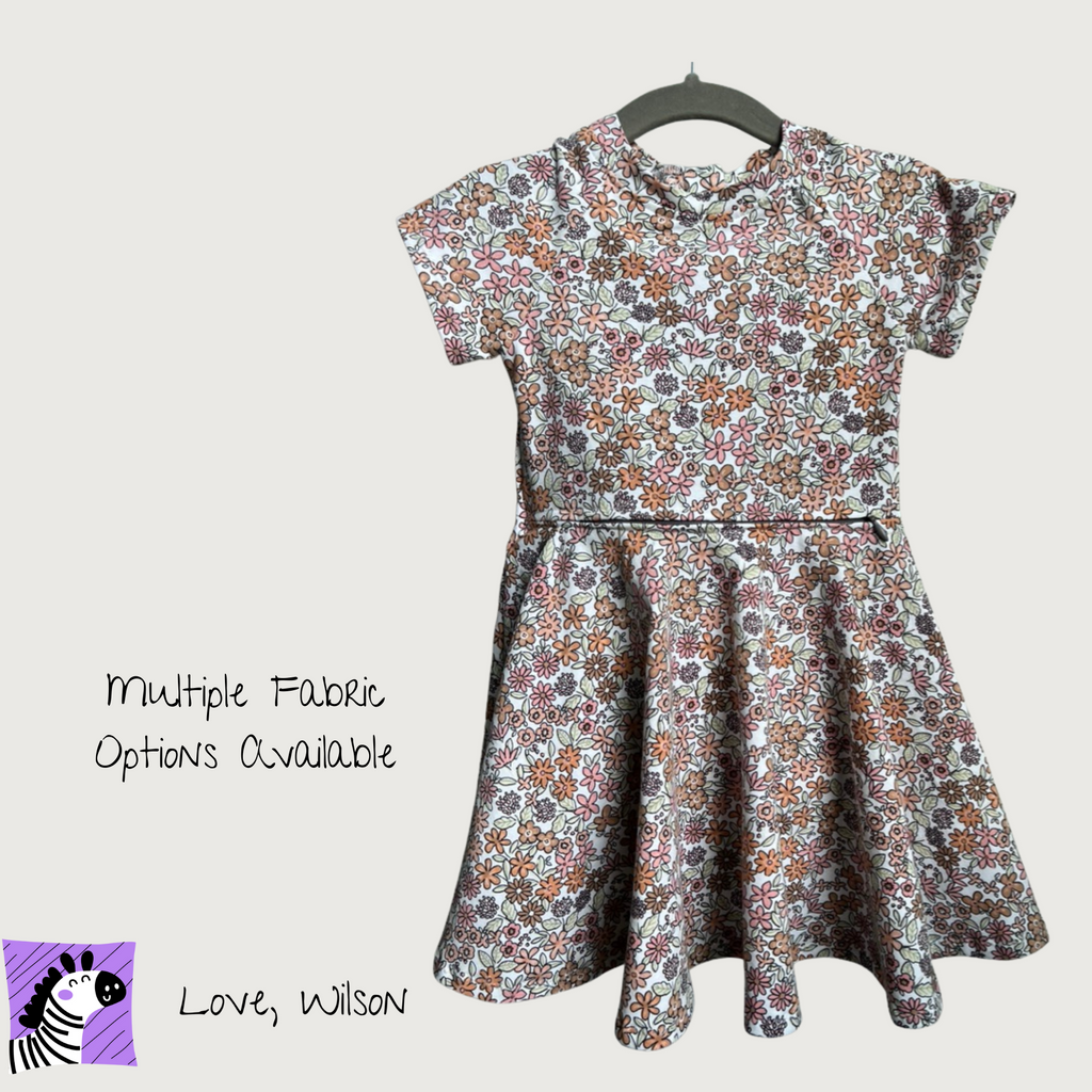 Fall Baby Onesie Dress or Peplum Skirt