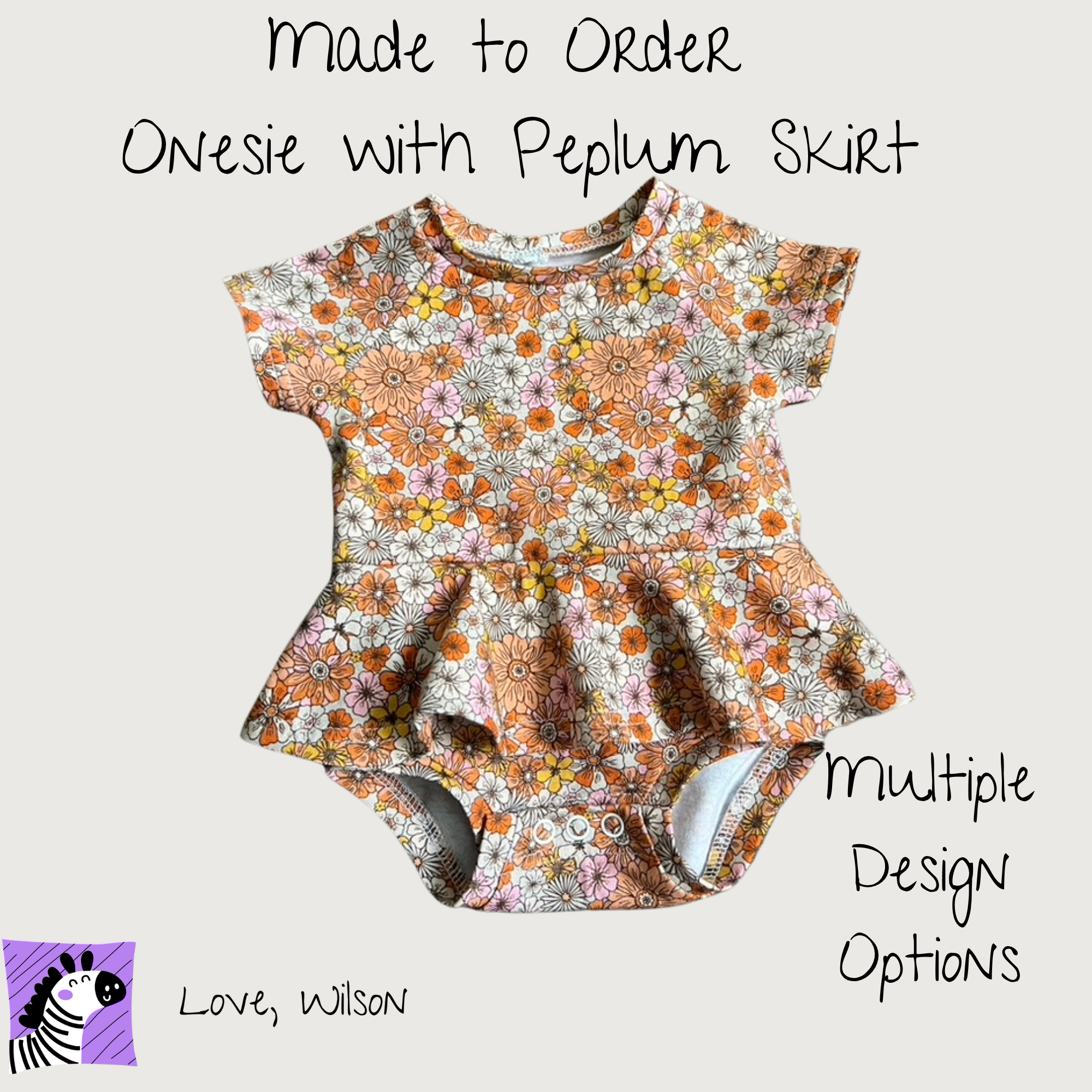 G-tube Accessible Bodysuit w/ Peplum Skirt