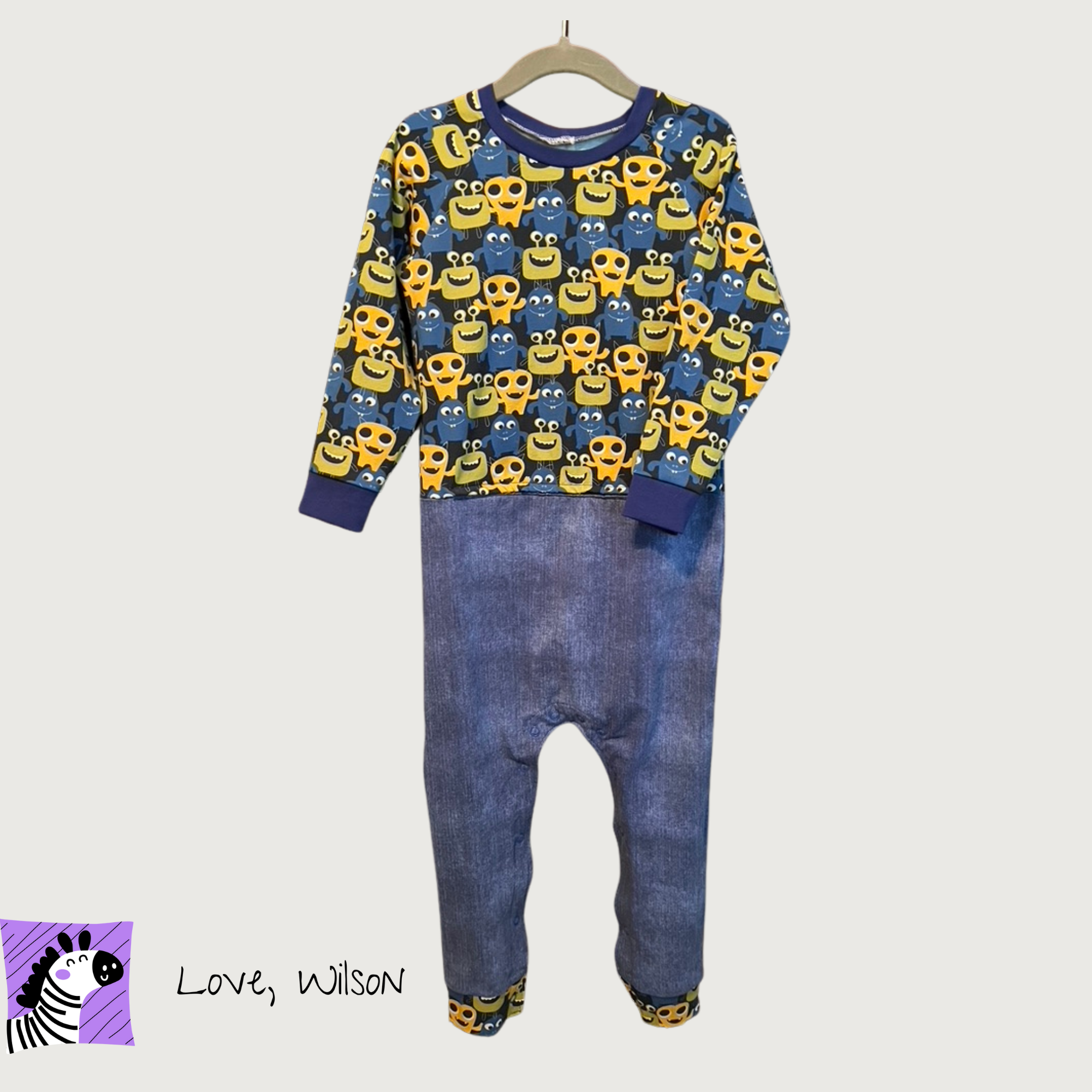 Happy Monsters - G-Tube Accessible Romper