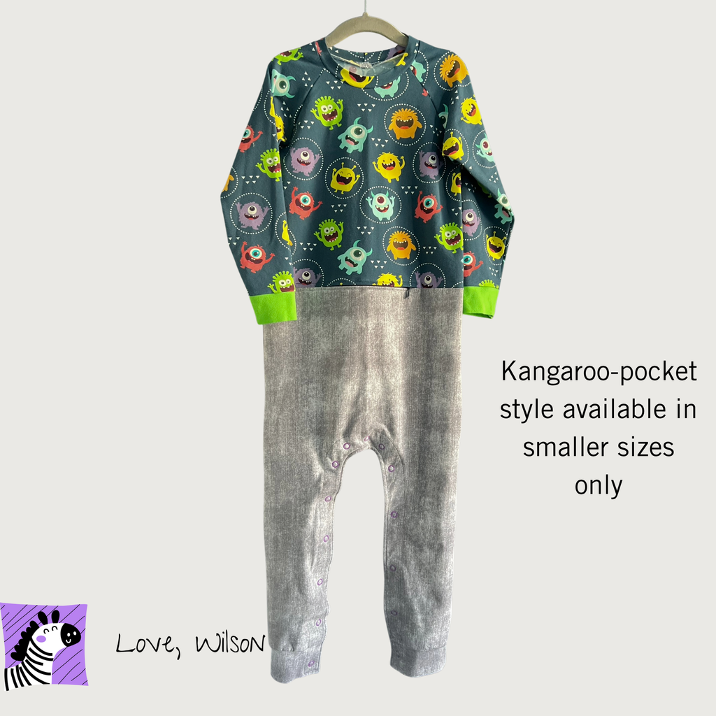 Little Monsters - G-Tube Accessible Romper