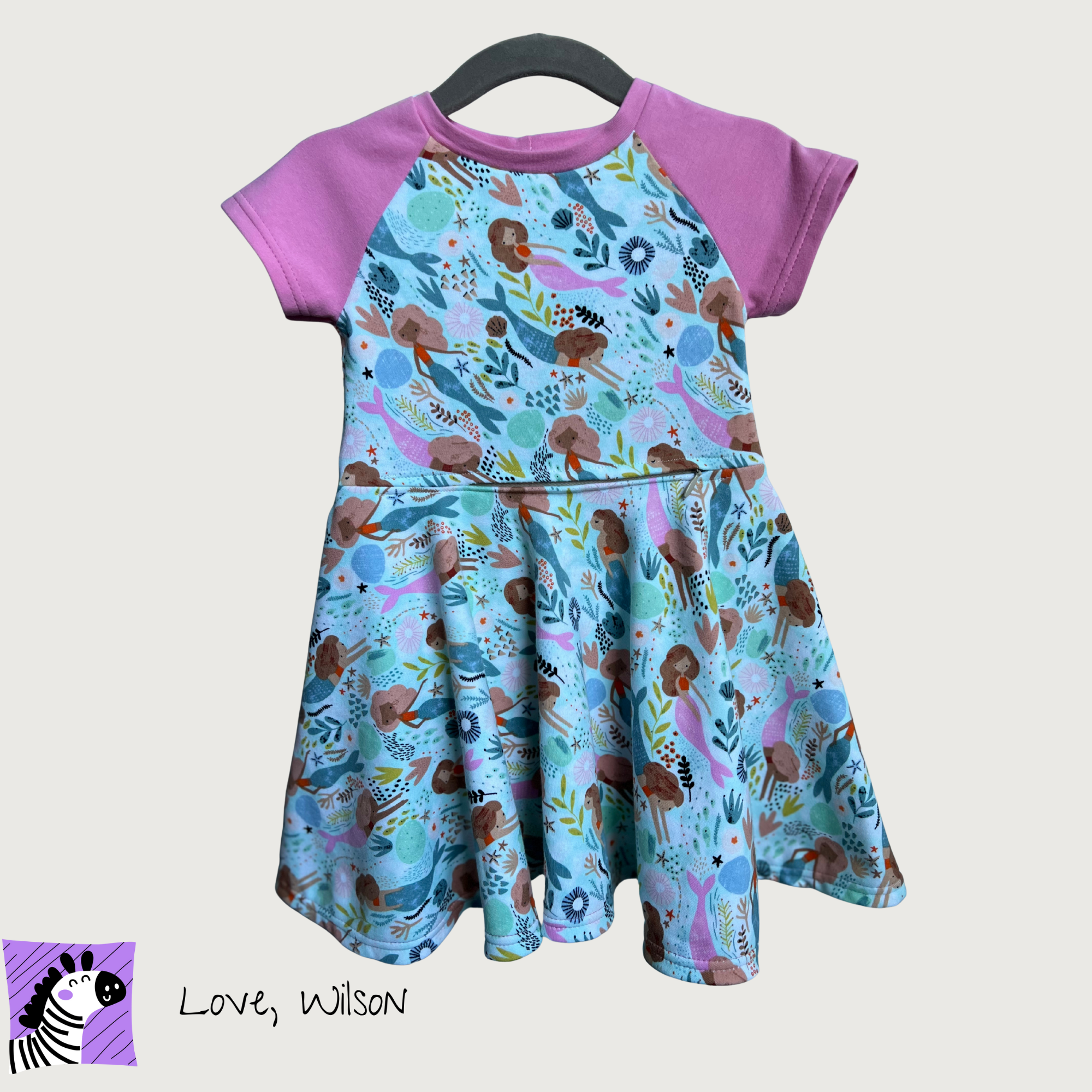 Mermaids - G-Tube Accessible Dress with Attached Onesie