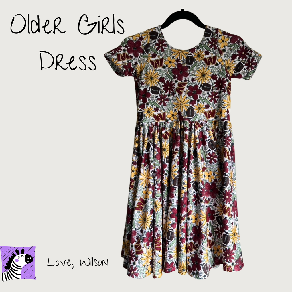 Game Day Girls' "Twirly" Dress (5T+) (Pre-Order)