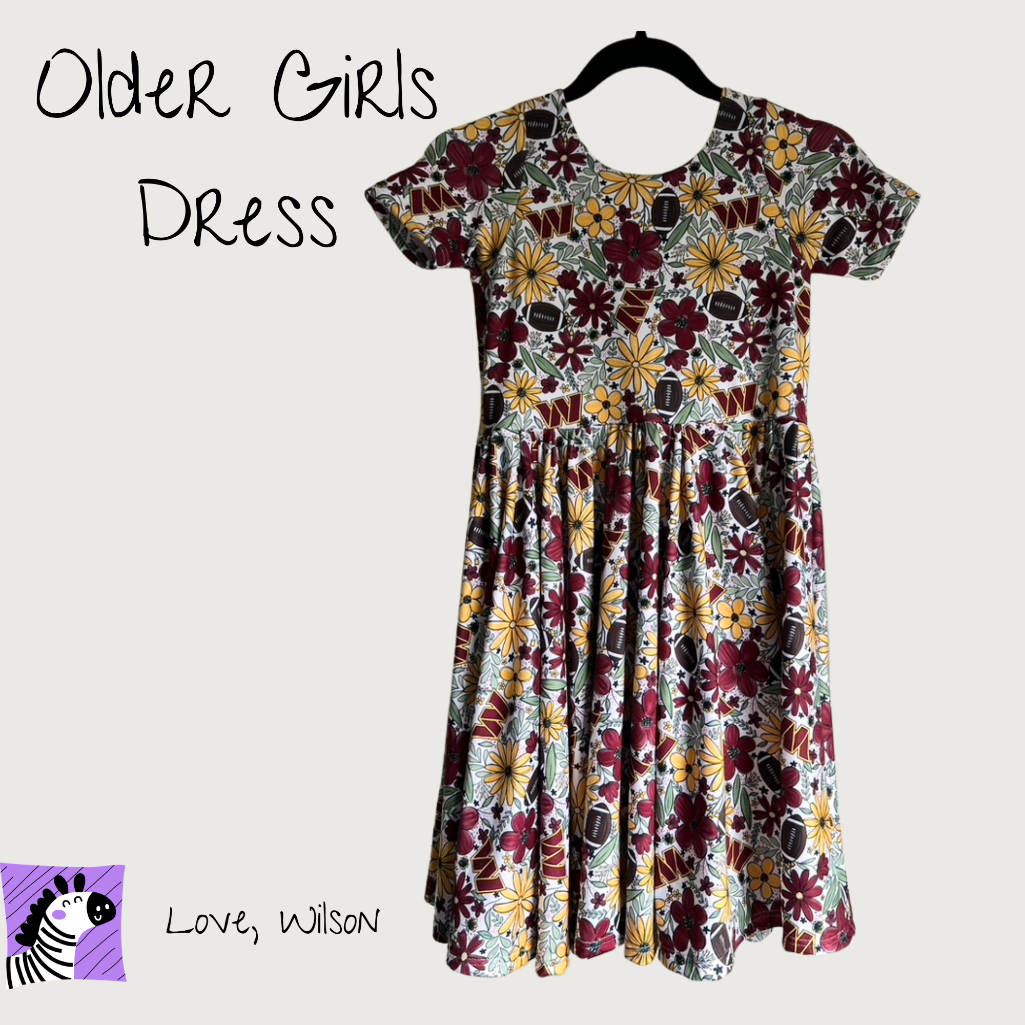 Game Day Girls' "Twirly" Dress (5T+) (Pre-Order)