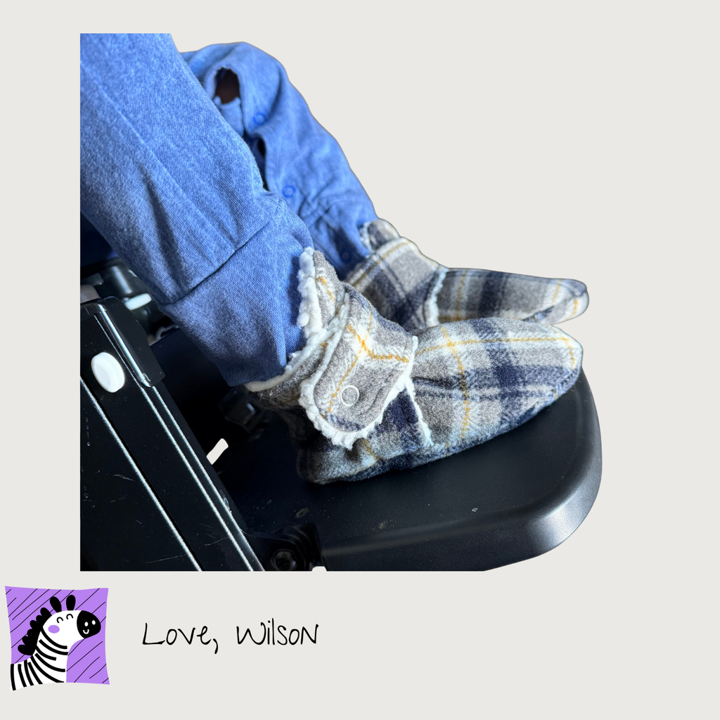Plaid Wool Booties - Size A-H