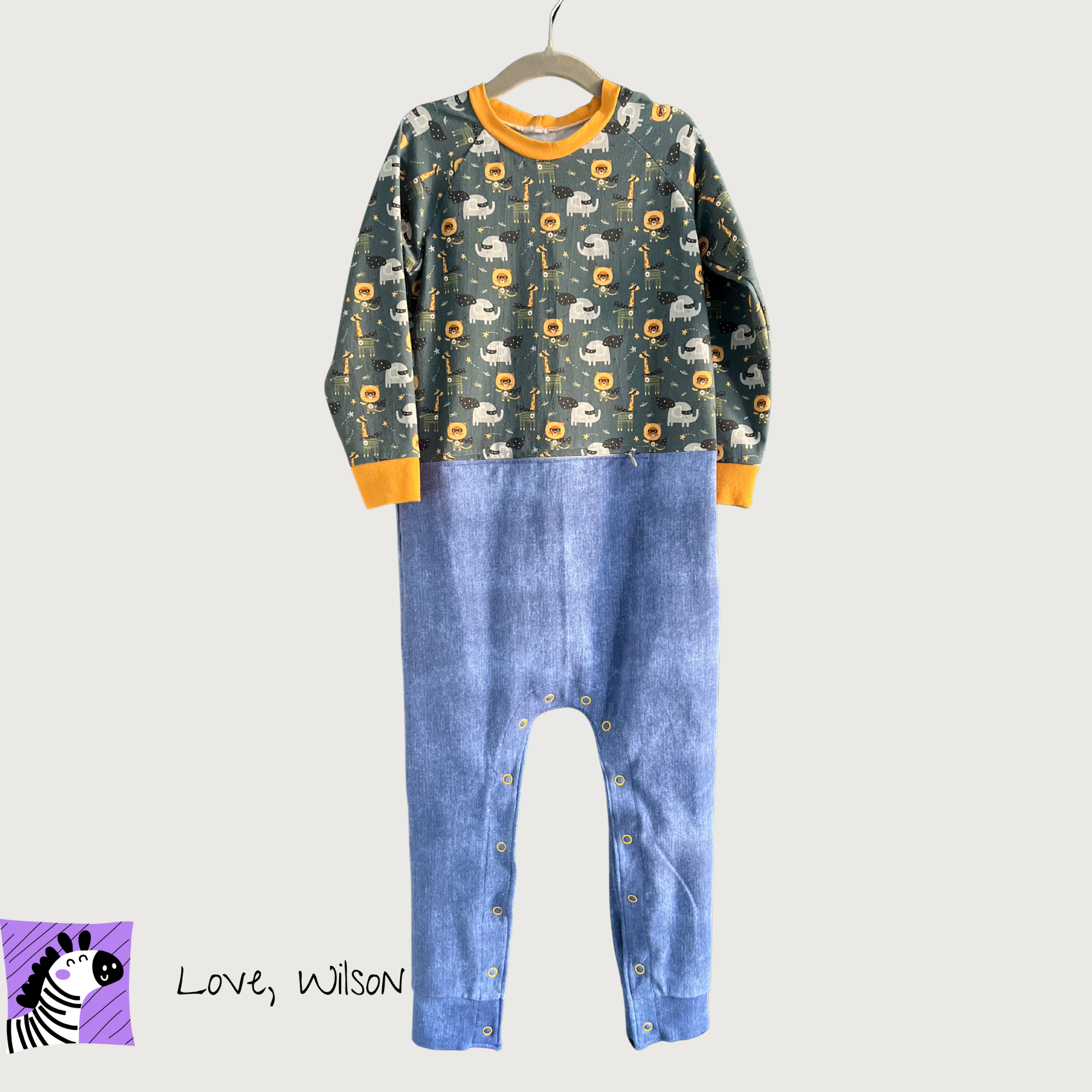 Superhero Animals - G-Tube Accessible Romper