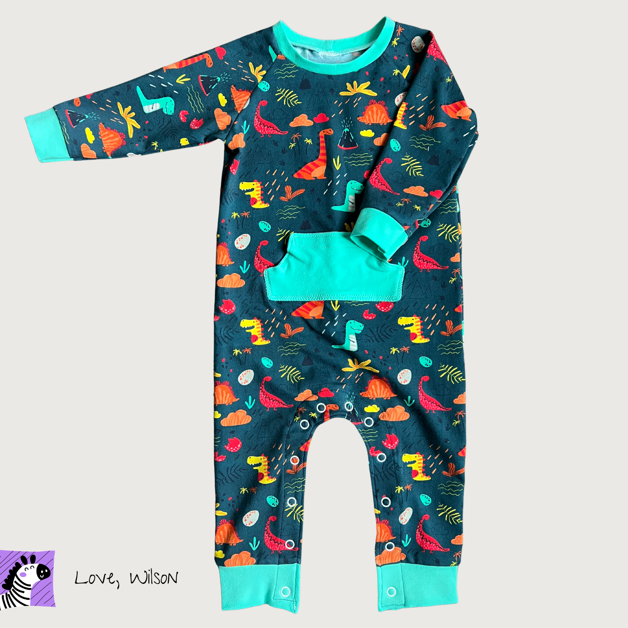 Kangaroo Pocket Romper (NB-18Mos) (Multiple Designs)